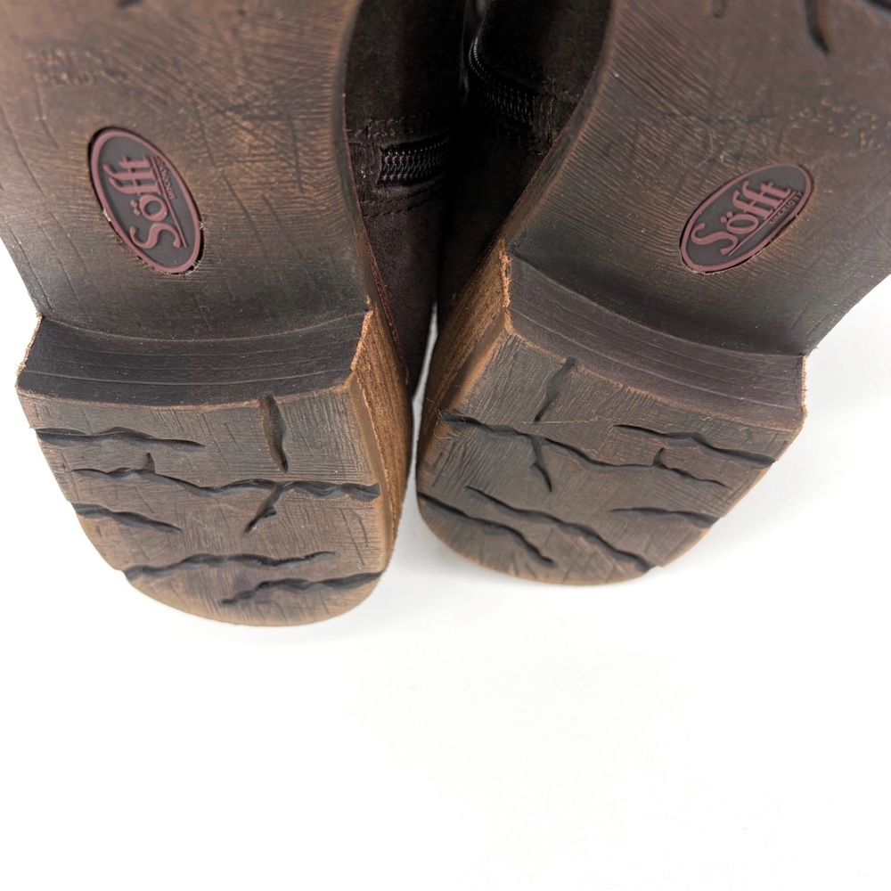 SOFFT Sharnell II Tall Brown Suede Lace-Up Boots 8 - Picture 15 of 16